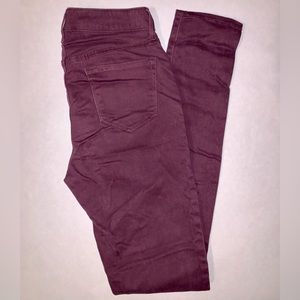 OLD NAVY Women’s 4 TALL Plum Colored Skinny Jeans